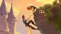 Fototapet Rapunzel și Flynn Rider