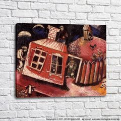 Fard de obraz Marc Chagall Les Maisons