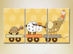 Triptic Elefant, oaie și țestoasă