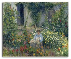 Julia și Louis Pissarro printre flori