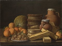 Натюрморт с апельсинами и грецкими орехами