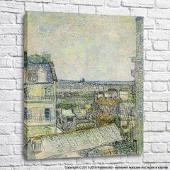 Vedere a Parisului din camera lui Vincent de pe Rue Lepic2