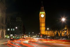 Fototapet Londra, Big Ben noaptea