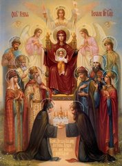 Imagine cu Lauda de la Kiev a Sfintei Fecioare Maria