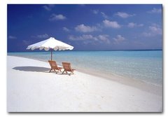 Scaune pe plajă, Maldive