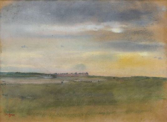 Пейзаж, Закат, 1869 г.