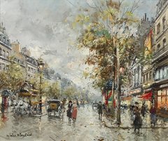 Сцена на парижской улице (Парижская уличная сцена)