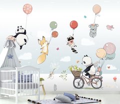 Animale pe biciclete și baloane