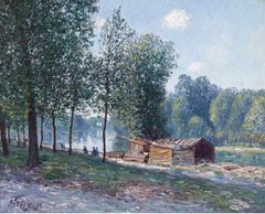 Хижины на берегу Луэна, «Утренний эффект», 1896 г.