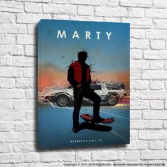 Poster cu Marty McFly pentru filmul Înapoi în viitor