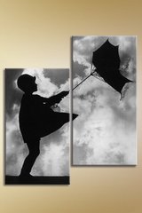 Диптих, Девочка и зонт