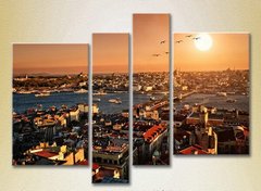 Полиптих Стамбул на закате, Турция_02