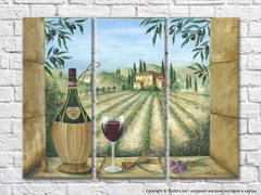Still Life Wine In The Bottle On The Nature Background 002_1