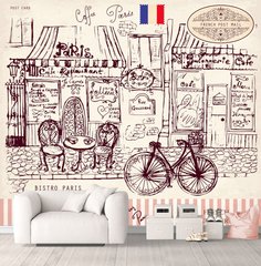Парижская улочка и велосипед
