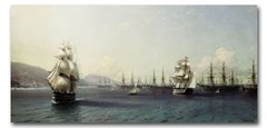 Черноморский флот в Феодосии. 1839.