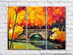 Осенний пейзаж и мост