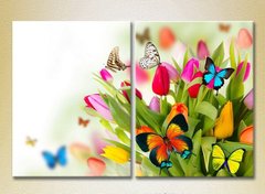 Диптих Тюльпаны и бабочки_01