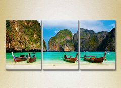 Триптих Лодки на берегу, Тайланд