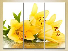 Триптих Желтые лилии