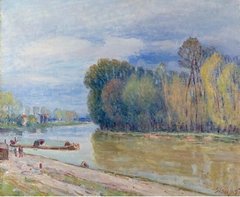 The Channel of Loing in Spring - Morning, 1897