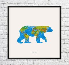 Белый медведь. Карта мира