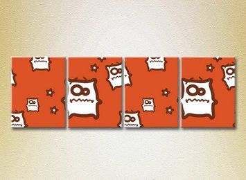 Полиптих Монстрики оранжевые_02