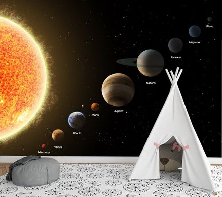 Soare și planete cu nume, spațiu