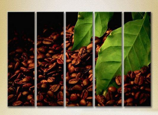 Полиптих Зерна, листья кофе_05