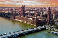 Fototapet Casele Parlamentului și Big Ben, Londra