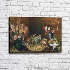 Pierre Auguste Renoir, francez, natură moartă cu flori și fructe
