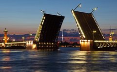 Фотообои Разводные мосты, Санкт-Петербург
