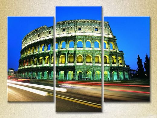 Triptic Colosseum din Roma, Italia_01