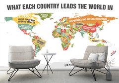 Карта 25 ведущих стран мира