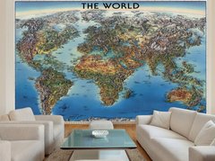 Harta lumii cu relief