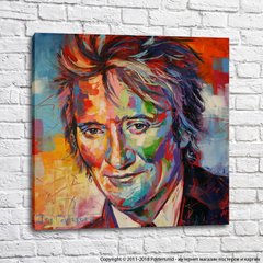 Rod Stewart, portret acrilic