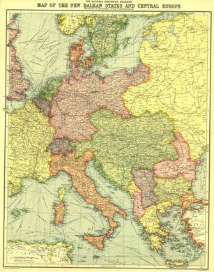 Fototapet Europa Centrala statele Balcanice (1915)