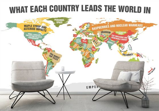 Harta a 25de tari lider ale lumii