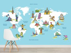 Harta cu obiective turistice ale tarilor lumii