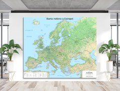 Harta rutiera a Europei, multilingva