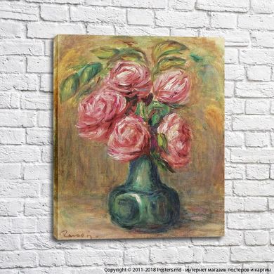 Pierre Auguste Renoir Vase of Flowers