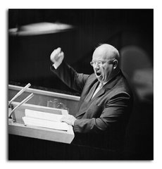 Afiș cu discursul lui Hrușciov
