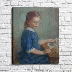 Карл Альберт Буер - Дочь художника Лидия,-1912-13