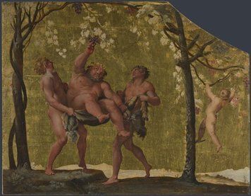 Silenus adună struguri