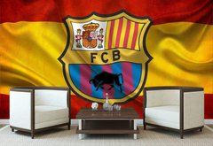 Флаг футбольной команды Барселона, футбол