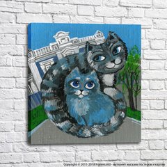 Pisica albastra si pisica