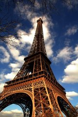 Фотообои эйфелева башня осенью, Париж