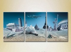 Triptic Monumente arhitecturale mondiale sub apă