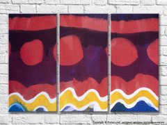 Forme abstracte roșu și violet