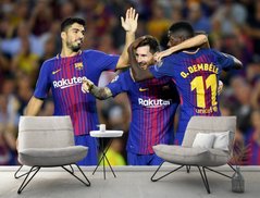 Jucătorii echipei de fotbal Barcelona, ​​fotbal