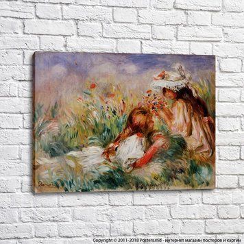 Auguste Renoir Două fete pe un c&acirc;mp